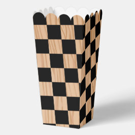 Caja Para Regalos Square Checkers Design Popcorn
