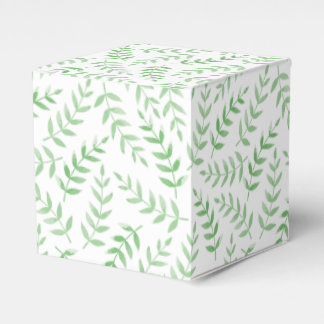 Caja Para Regalos Square gift box - Leaves - green