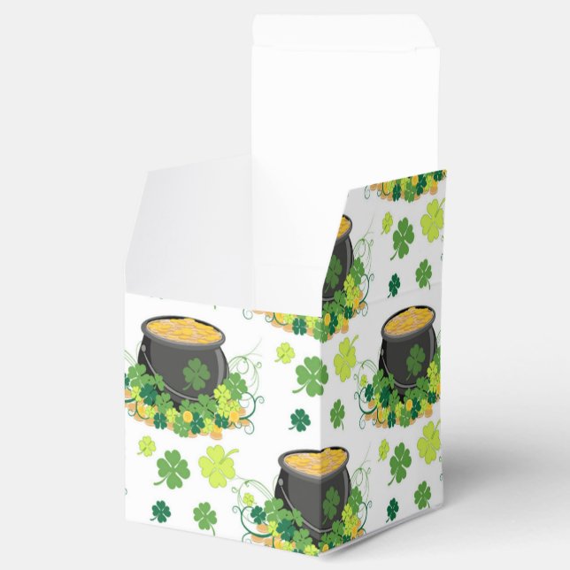 Caja Para Regalos St Patricks Day Ireland Green Clover Leprechaun (Abierto)
