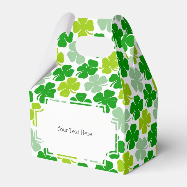 Caja Para Regalos St. Patrick's Day Lucky Shamrock (Front Side)