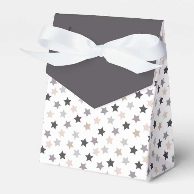 Caja Para Regalos Star Confetti (Neutrales cálidos - Negro) (Front Side)