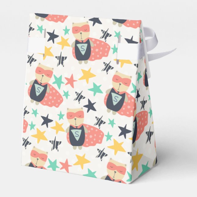 Caja Para Regalos Star Super Héroe (Reverso)