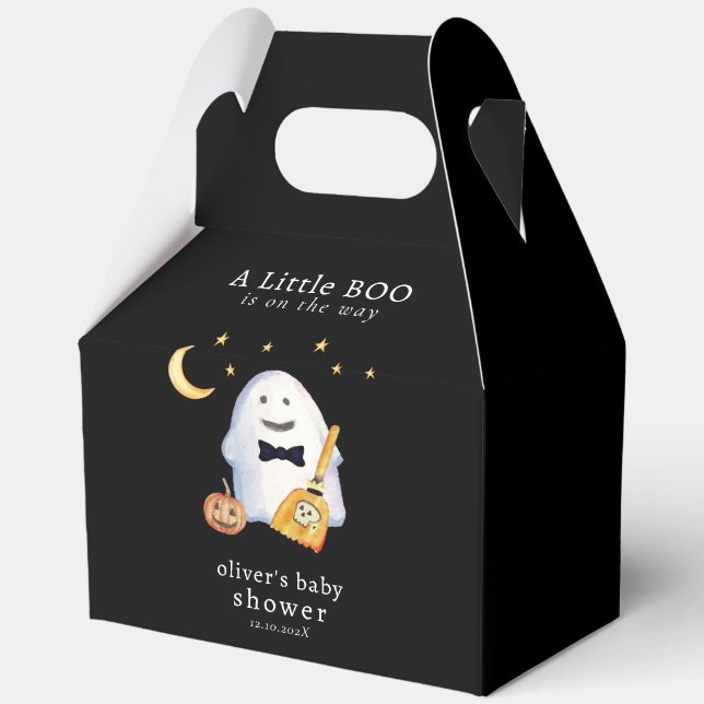 Caja Para Regalos Stars Little Boo Ghost Hollaween Baby Shower (Anverso)