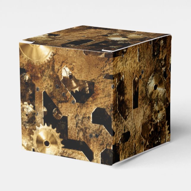 Caja Para Regalos Steampunk (Costado Anverso)