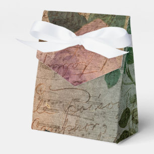 Caja Para Regalos Steampunk Torn Rosa Efemera con problemas de cos