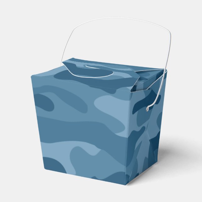 Caja Para Regalos Steel Blue Monocolor Camo (Front Side)