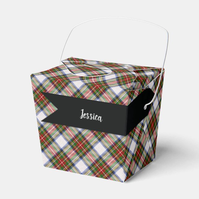Caja Para Regalos Stewart Royal Vress Scottish Tartán Plaid Pattern (Front Side)