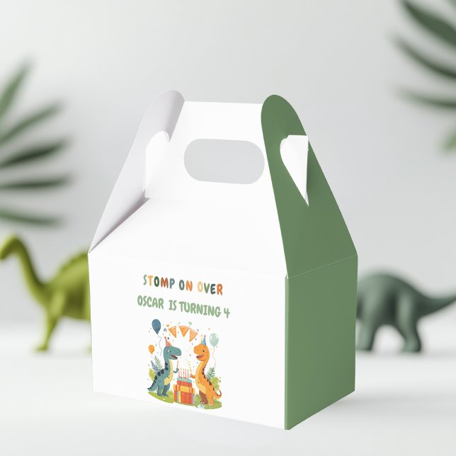Caja Para Regalos "Stomp On Over Dinosaur Birday (Subido por el creador)