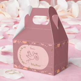 Caja Para Regalos Stork llevando Baby-Baby Shower