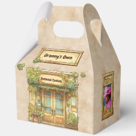 Caja Para Regalos Storybook Style Cozy Cafe, LG, Pueblo, Favor Box