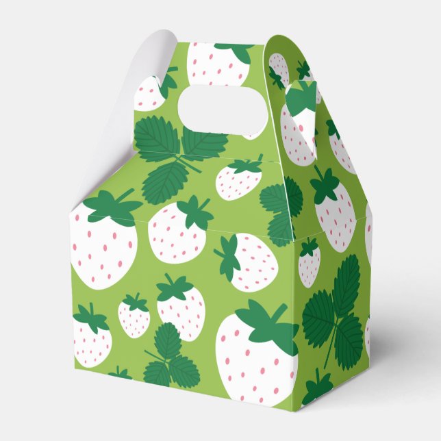 Caja Para Regalos Strawberries Favor Box (Front Side)