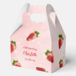 Caja Para Regalos Strawberry Baby Shower Favor Box