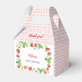 Caja Para Regalos Strawberry Baby Shower Thank You