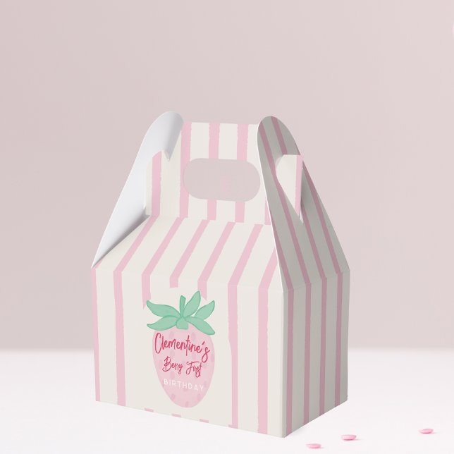 Caja Para Regalos Strawberry Berry First Favor Box (Subido por el creador)