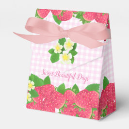 Caja Para Regalos Strawberry Pink Gingham