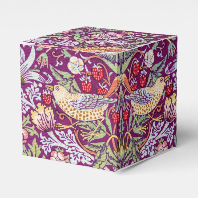 Caja Para Regalos Strawberry Thief, William Morris (Costado Anverso)