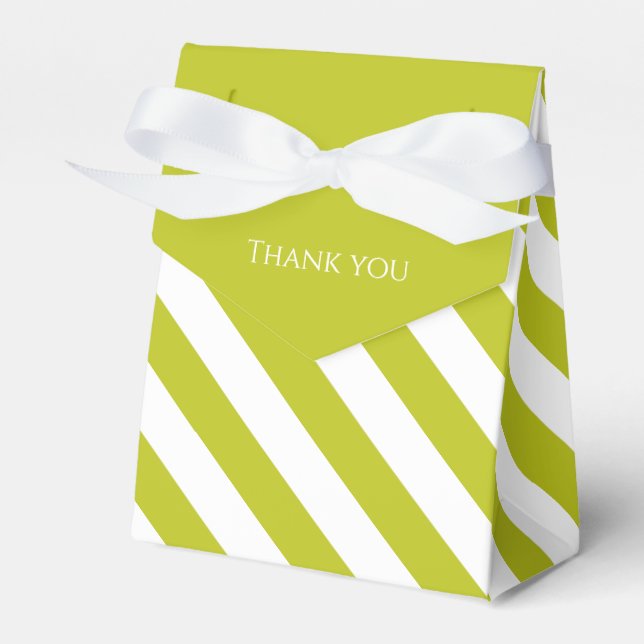 Caja Para Regalos Striped Chartreuse  (Front Side)