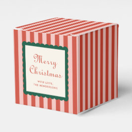 Caja Para Regalos Stripes and Scallops Holiday