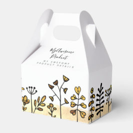 Caja Para Regalos Su logotipo es un producto con marca Gold y Black 