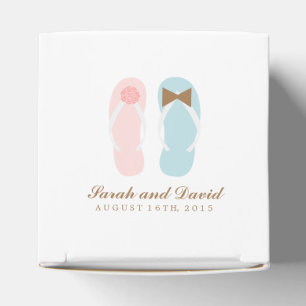 Caja Para Regalos Su y su Flip Flops Beach Wedding