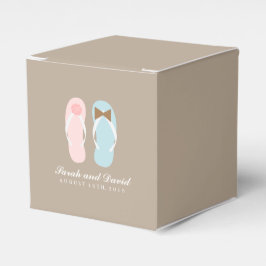 Caja Para Regalos Su y su Flip Flops Beach Wedding