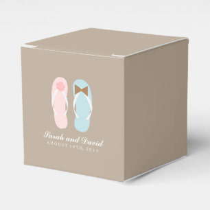 Caja Para Regalos Su y su Flip Flops Beach Wedding