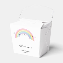 Caja Para Regalos Suave ducha de bebé arco iris Favor Box