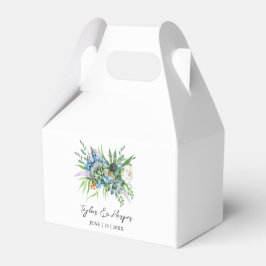 Caja Para Regalos Suculento color de agua Floral Bouquet Boho Boda