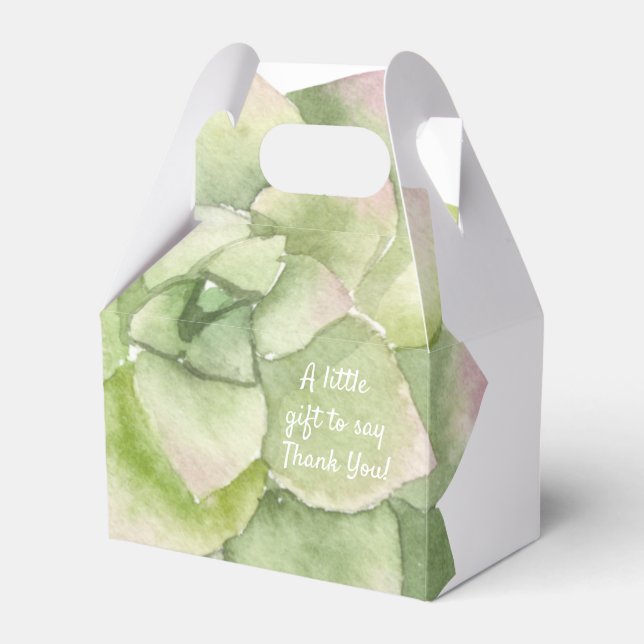 Caja Para Regalos Suculento: Fiesta Personalizado (Front Side)