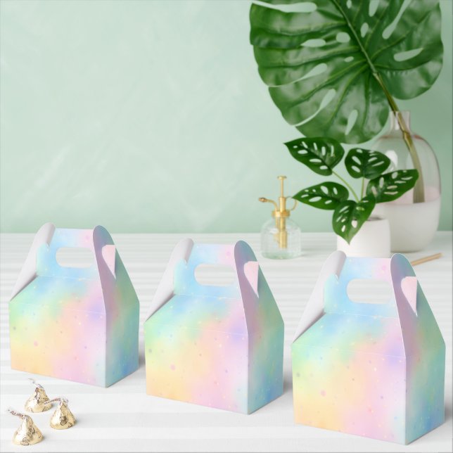 Caja Para Regalos Sueño de Acuarela Pastel – Gradiente Suave de Arco (Múltiple)