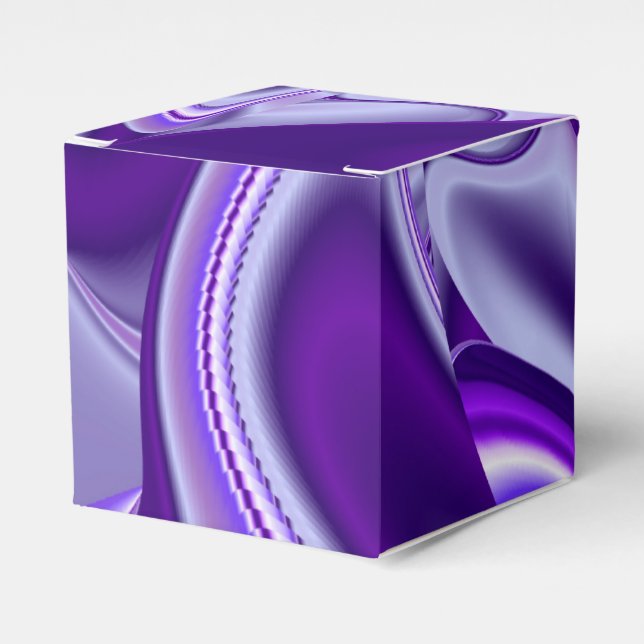 Caja Para Regalos Sueños del arcoiris de flores moradas (Costado Anverso)