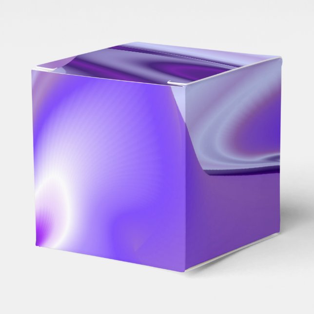 Caja Para Regalos Sueños del arcoiris de flores moradas (Costado Anverso)
