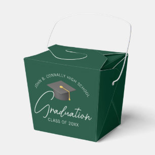 Caja Para Regalos Suerte de fiesta de graduación personalizada verde