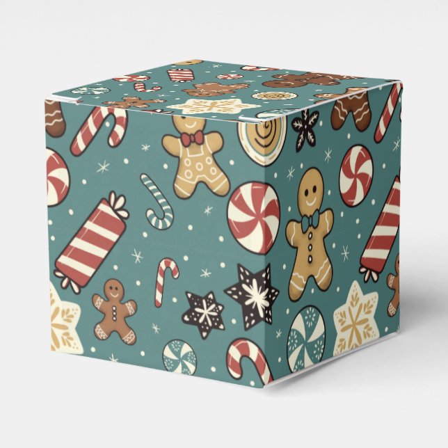 Caja Para Regalos Sugarplum Swirls (Costado Anverso)