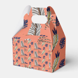 Caja Para Regalos Suministros de fiesta de patrón de hoja moderna