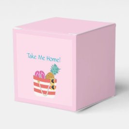 Caja Para Regalos Suministros de playa rosa