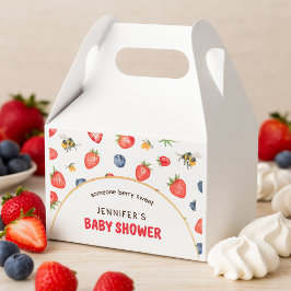 Caja Para Regalos Summer Berry Sweet Watercolor Baby Shower