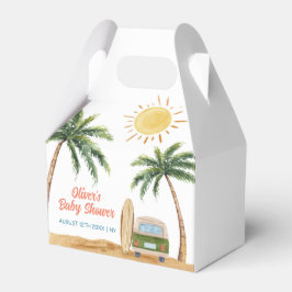 Caja Para Regalos Summer Boho Surf Beach Van Baby Shower
