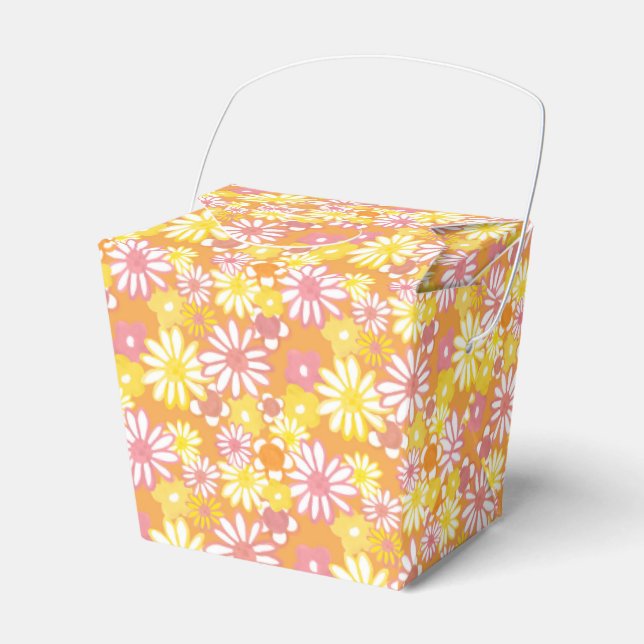 Caja Para Regalos Summer Daisies Favor Box (Front Side)