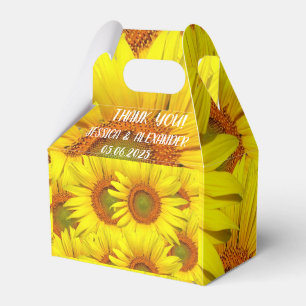 Caja Para Regalos Sunflowers Rustic Country Floral Summer Yellow