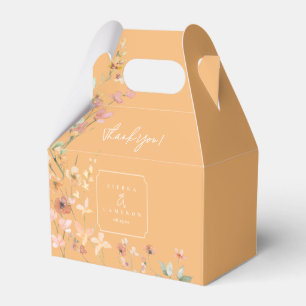 Caja Para Regalos Sunny Wildflower Boda Gracias Peach ID1023