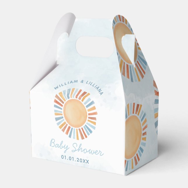 Caja Para Regalos Sunshine Baby Shower Favor Box (Front Side)