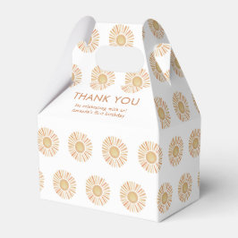 Caja Para Regalos Sunshine Sun Yellow First Boho Birday Gracias