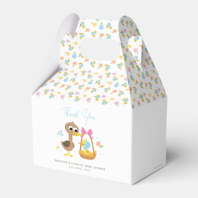 Caja Para Regalos Super Simple | 5 Little Ducks Boy Baby Shower (Front Side)