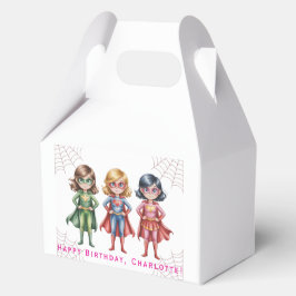 Caja Para Regalos Supergirl Heroes fiesta de cumpleaños para Chicas