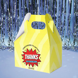 Caja Para Regalos Superheroína cómic cualquier cumpleaños de edad