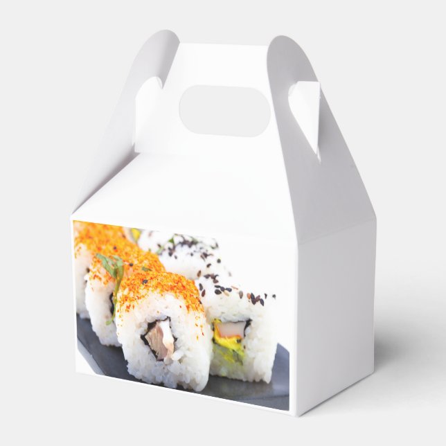 Caja Para Regalos Sushi en un plato (Reverso)