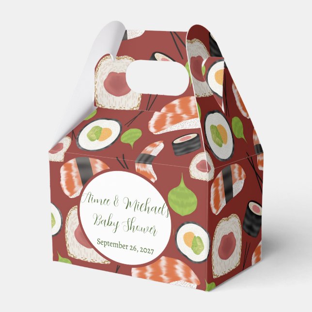 Caja Para Regalos Sushi Neutral Baby Shower (Front Side)