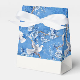 Caja Para Regalos Susurros de Palomas, Botánico Azul,