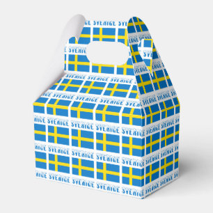 Caja Para Regalos Sverige y bandera sueca en forma de ladrillos